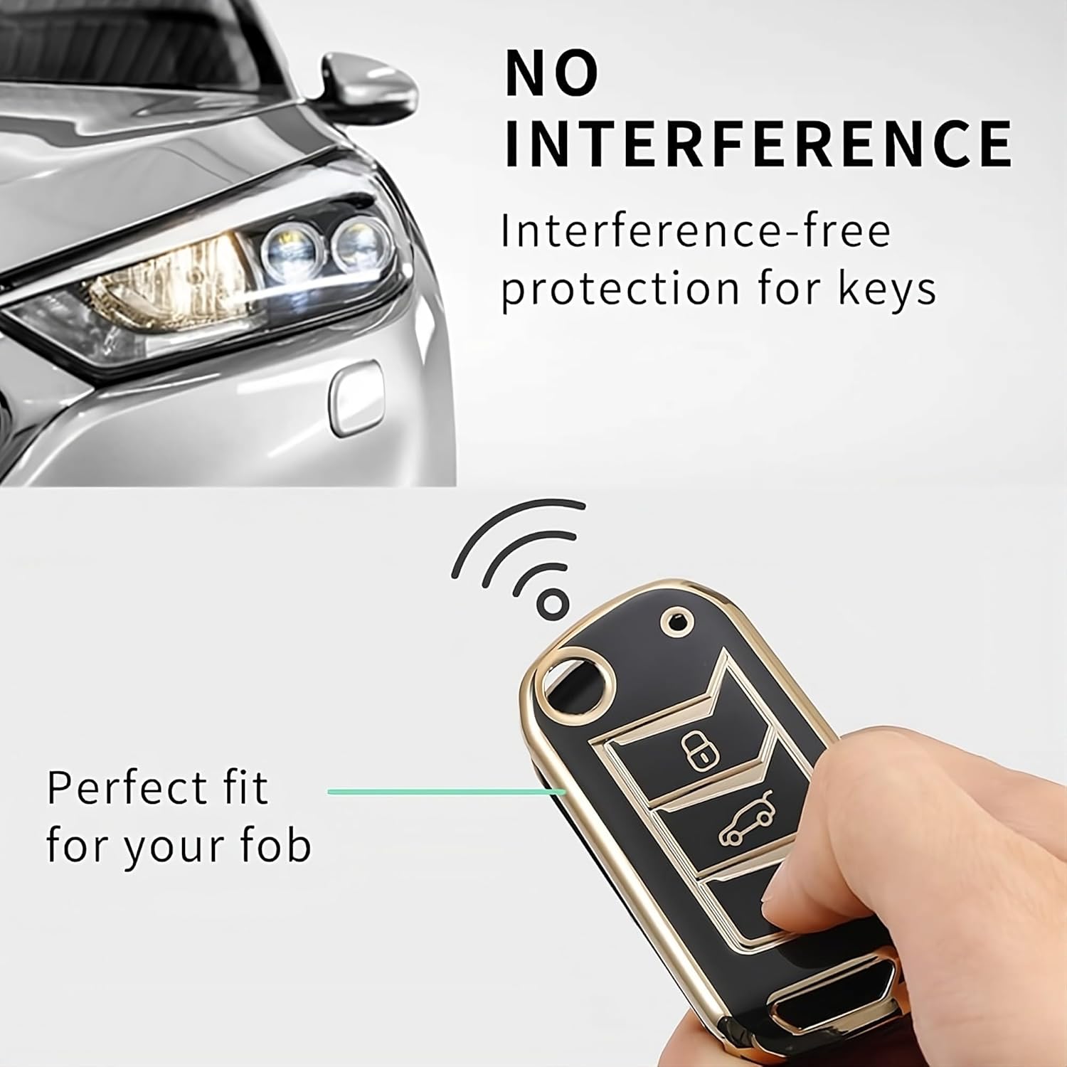Premium TPU Smart Key Cover Compatible with Jaguar/Range Rover